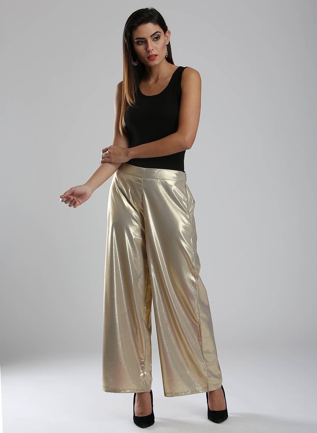 Golden Shimmery Pants L - Main Image