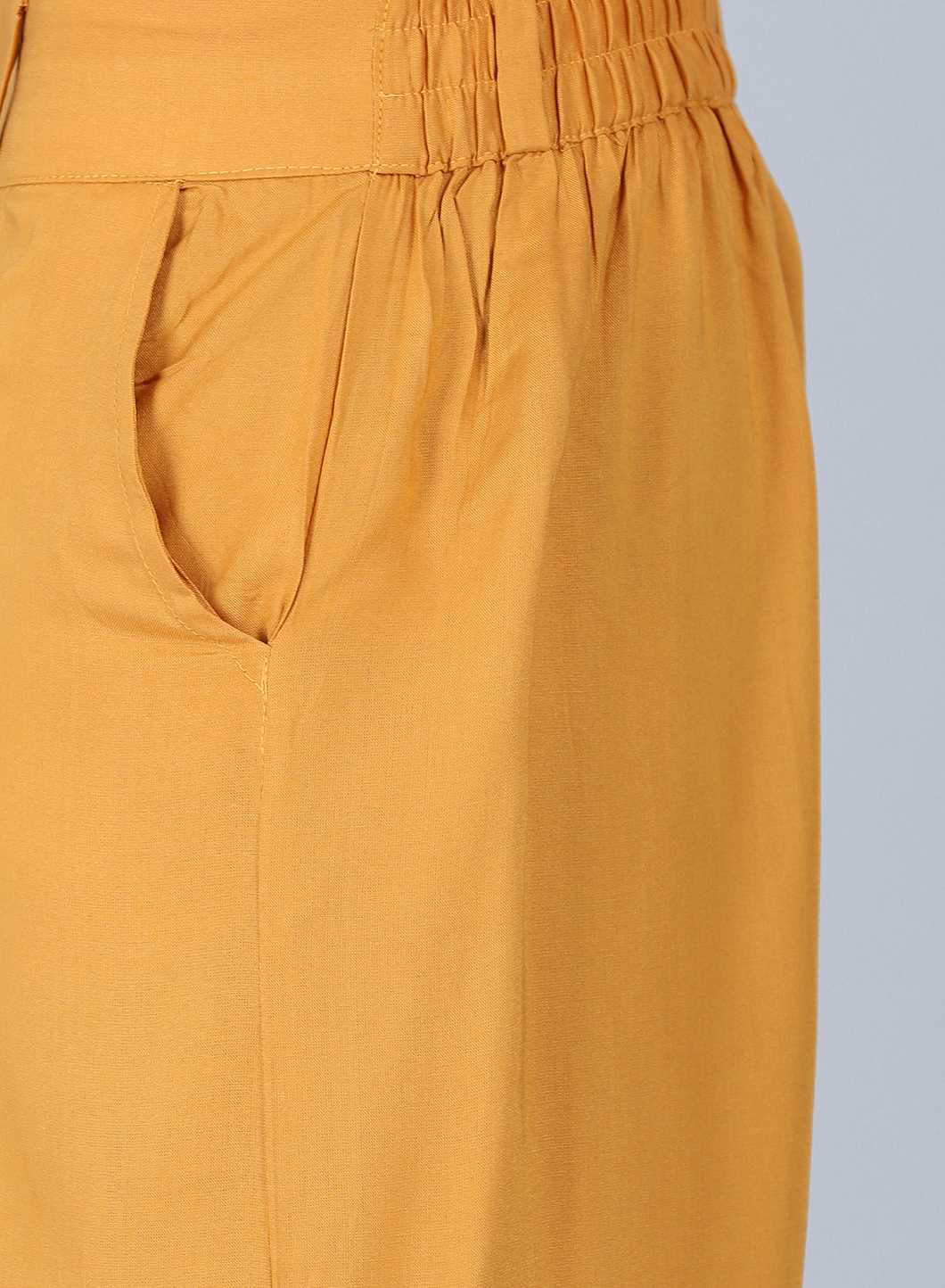 Mustard Tailored Volume Pants