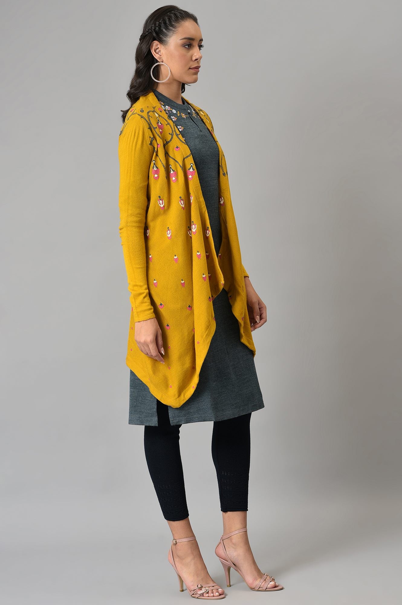 Yellow Knitted Cardigan