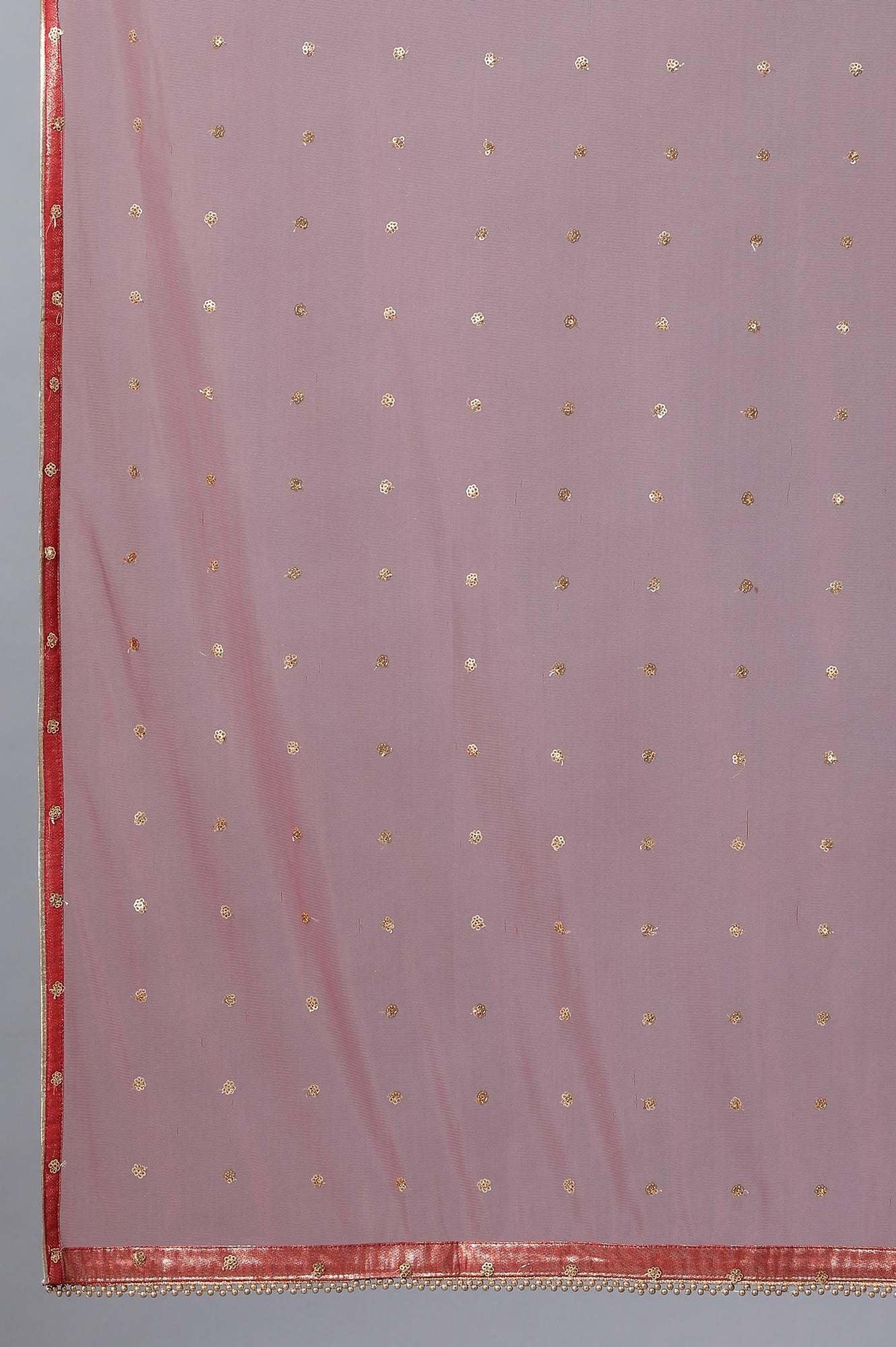 Red Round Neck kurta Set - wforwoman