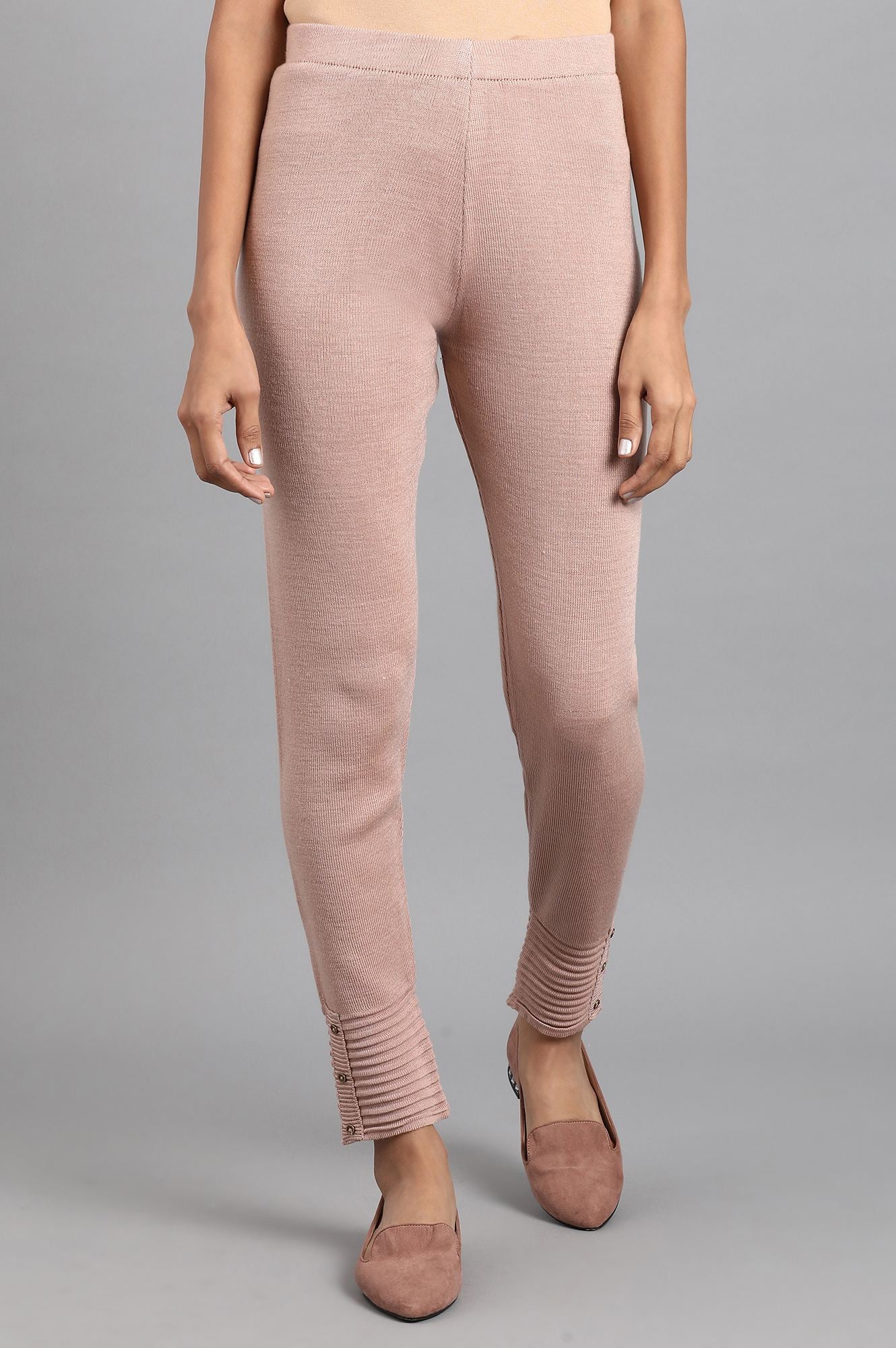 Pink Woollen Leggings