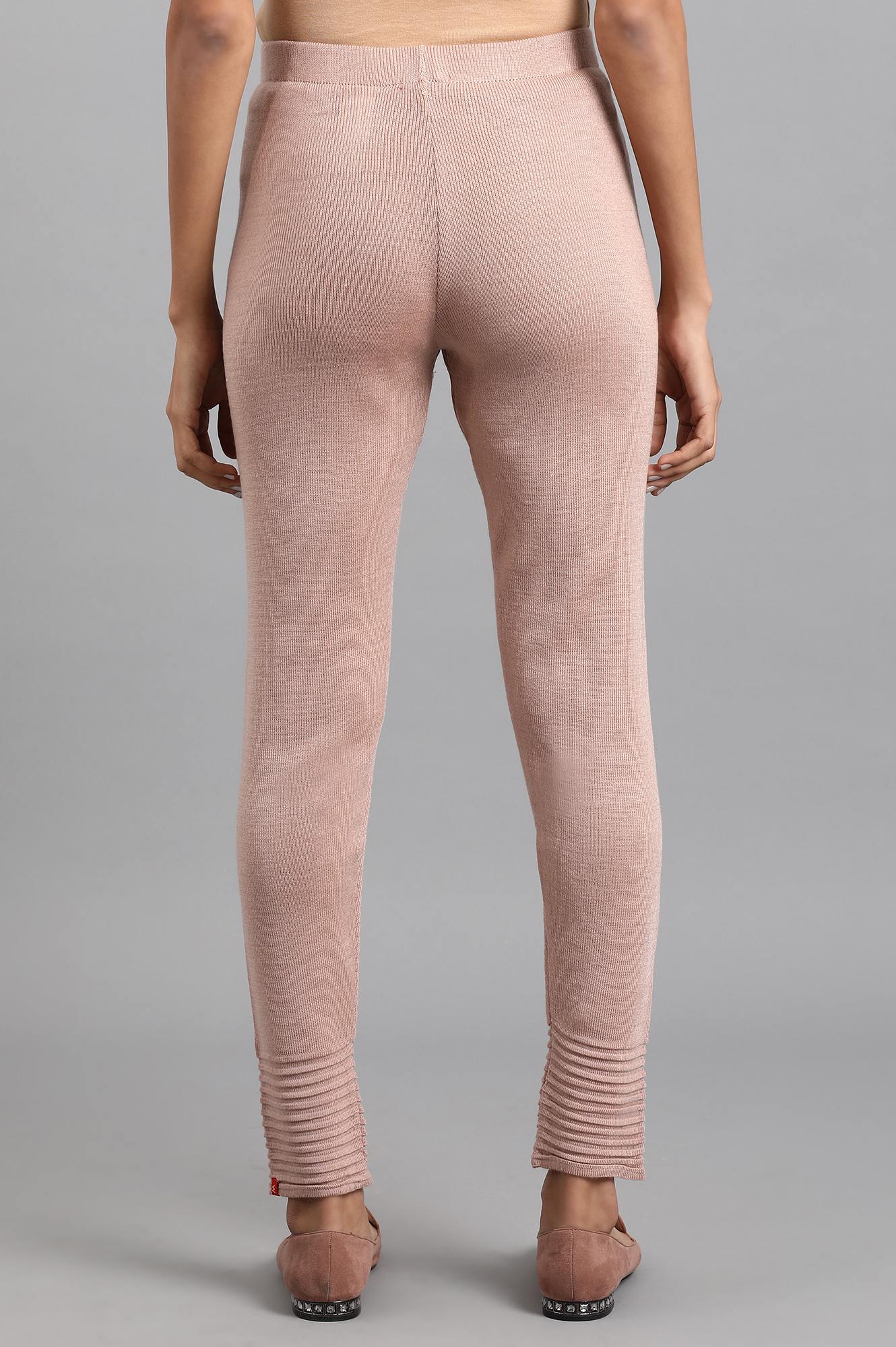 Pink Woollen Leggings