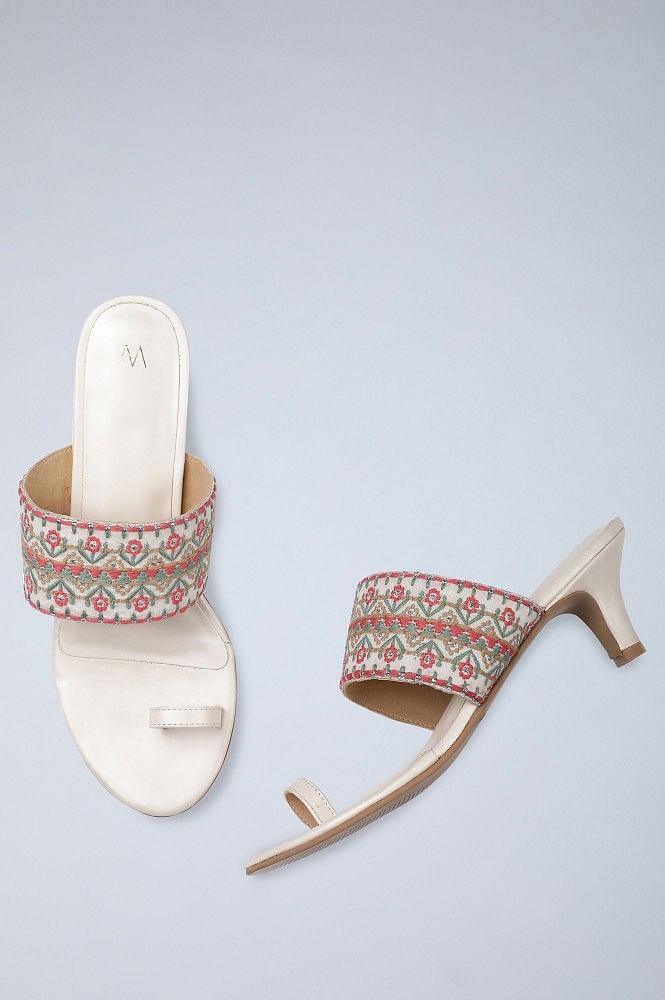 W Ecru Almond Toe Kitten Heel-WDale - wforwoman