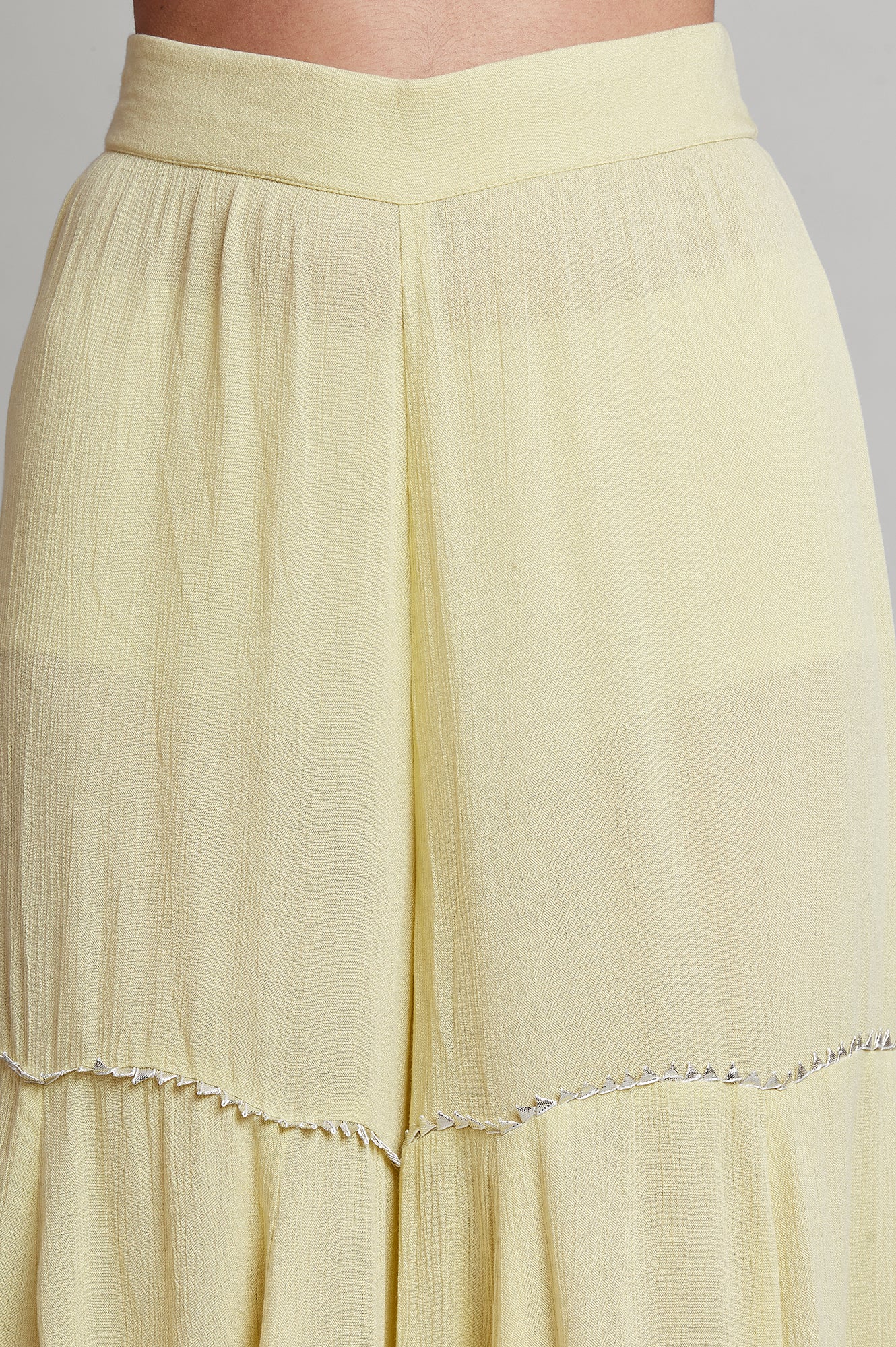 Light Green Short kurta-Light Green Sharara-Dupatta Set