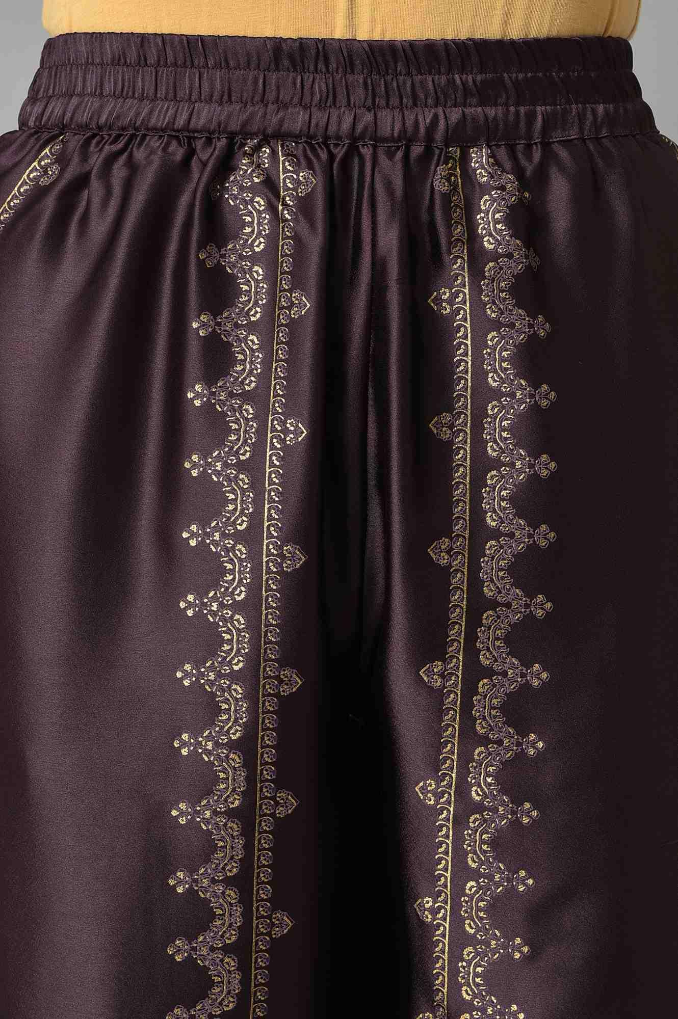 Light Purple Embroidered kurta, Pants & Chiffon Dupatta - wforwoman