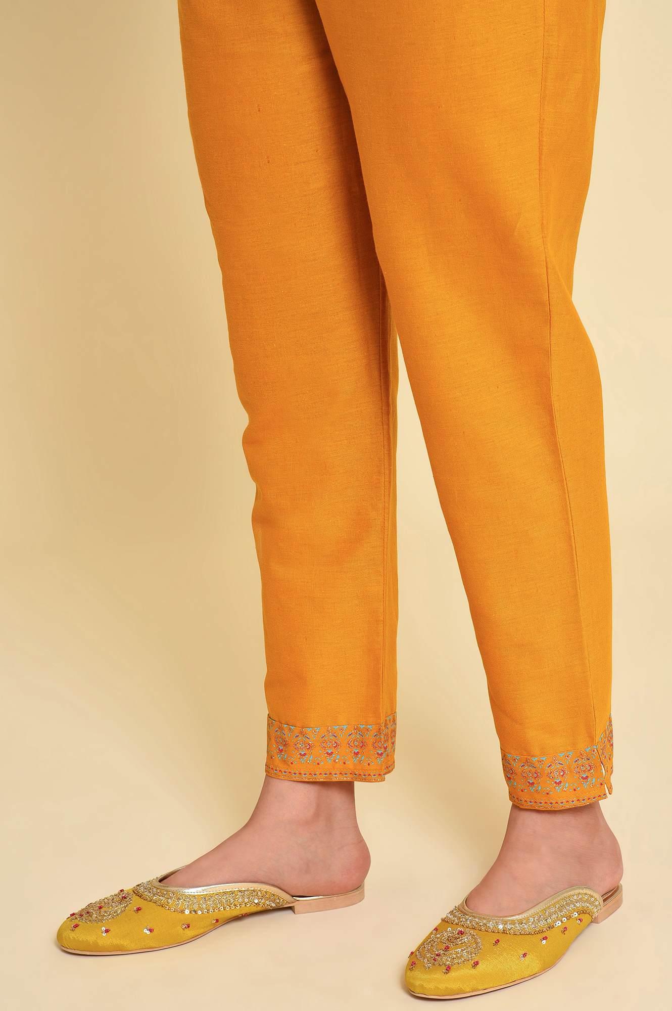 Yellow Multicolor Printed Angrakha kurta Set - wforwoman