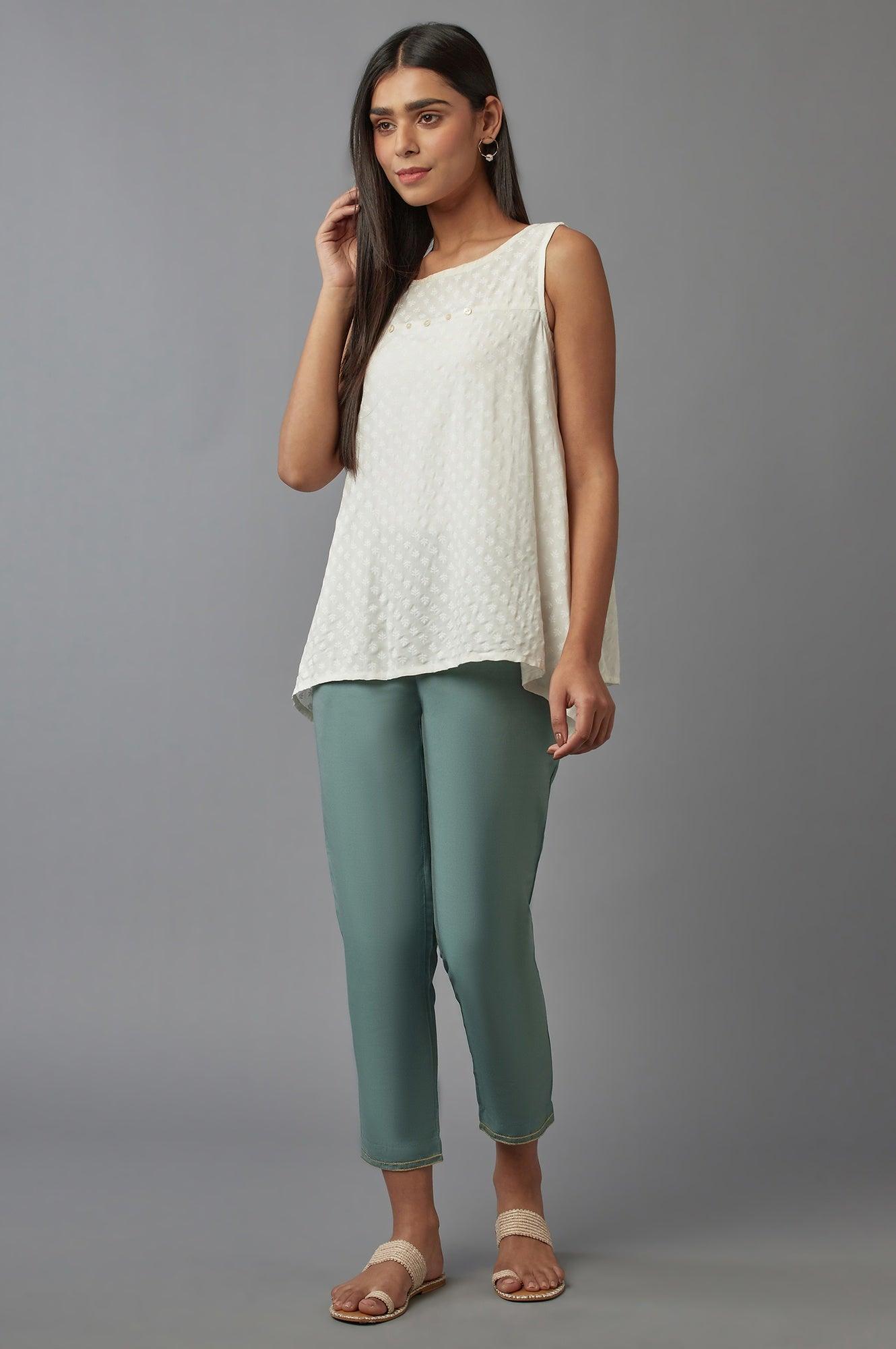 Light Green Slim Pants - wforwoman