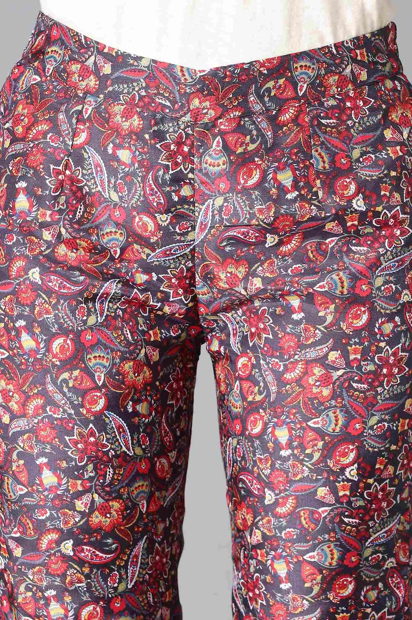 Green Chanderi kurta, Slim Pants And Dupatta Set - wforwoman