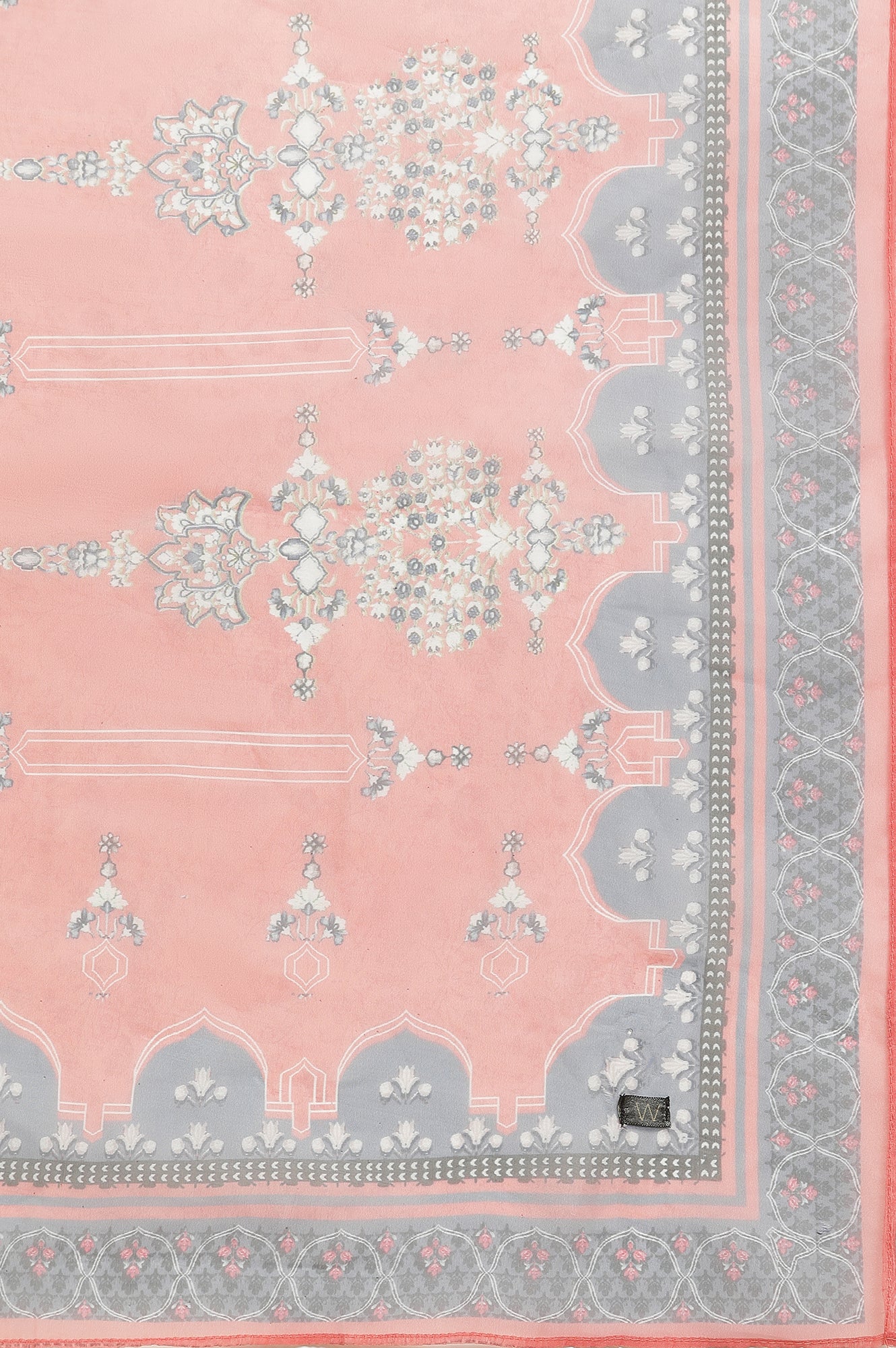 Blue Embroidered Kurta, Straight Pants & Dupatta Set