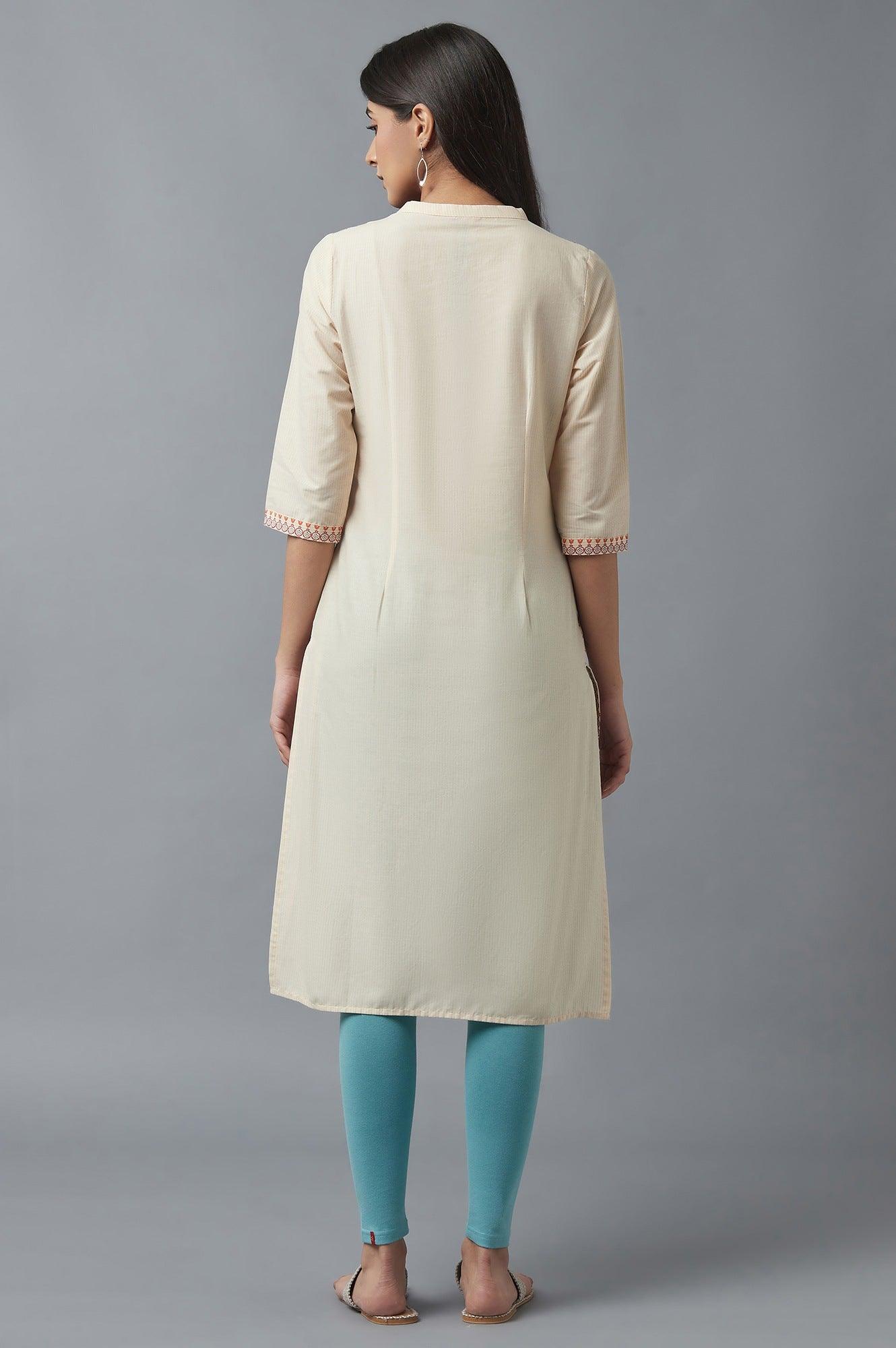 Soft Multicoloured Floral Print kurta - wforwoman