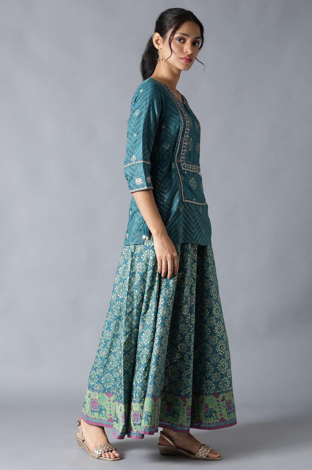 Green Printed Attached &