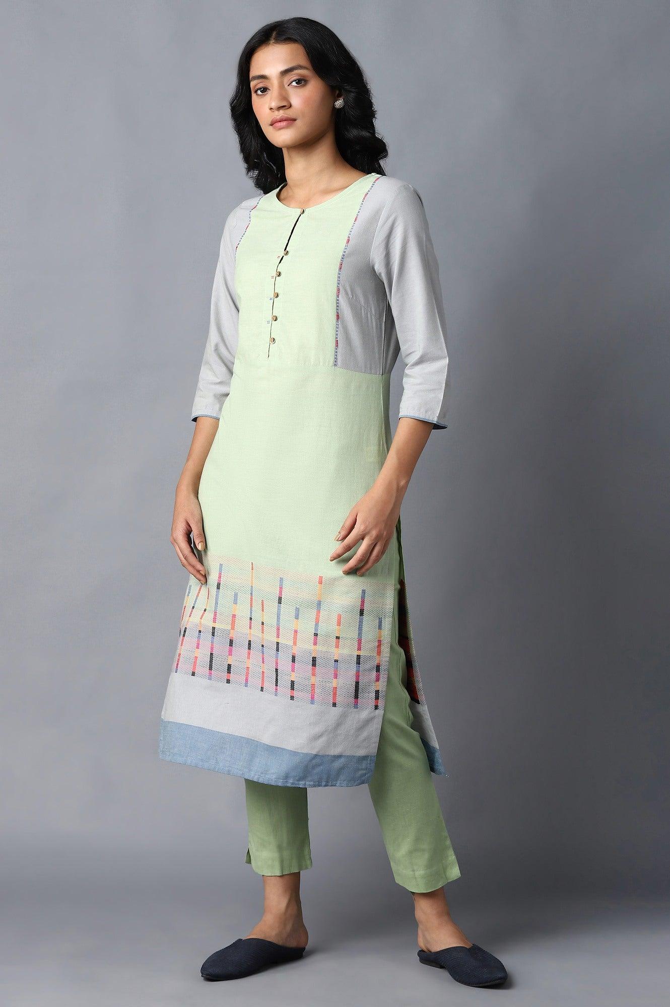 Spring Green Slim Pants - wforwoman