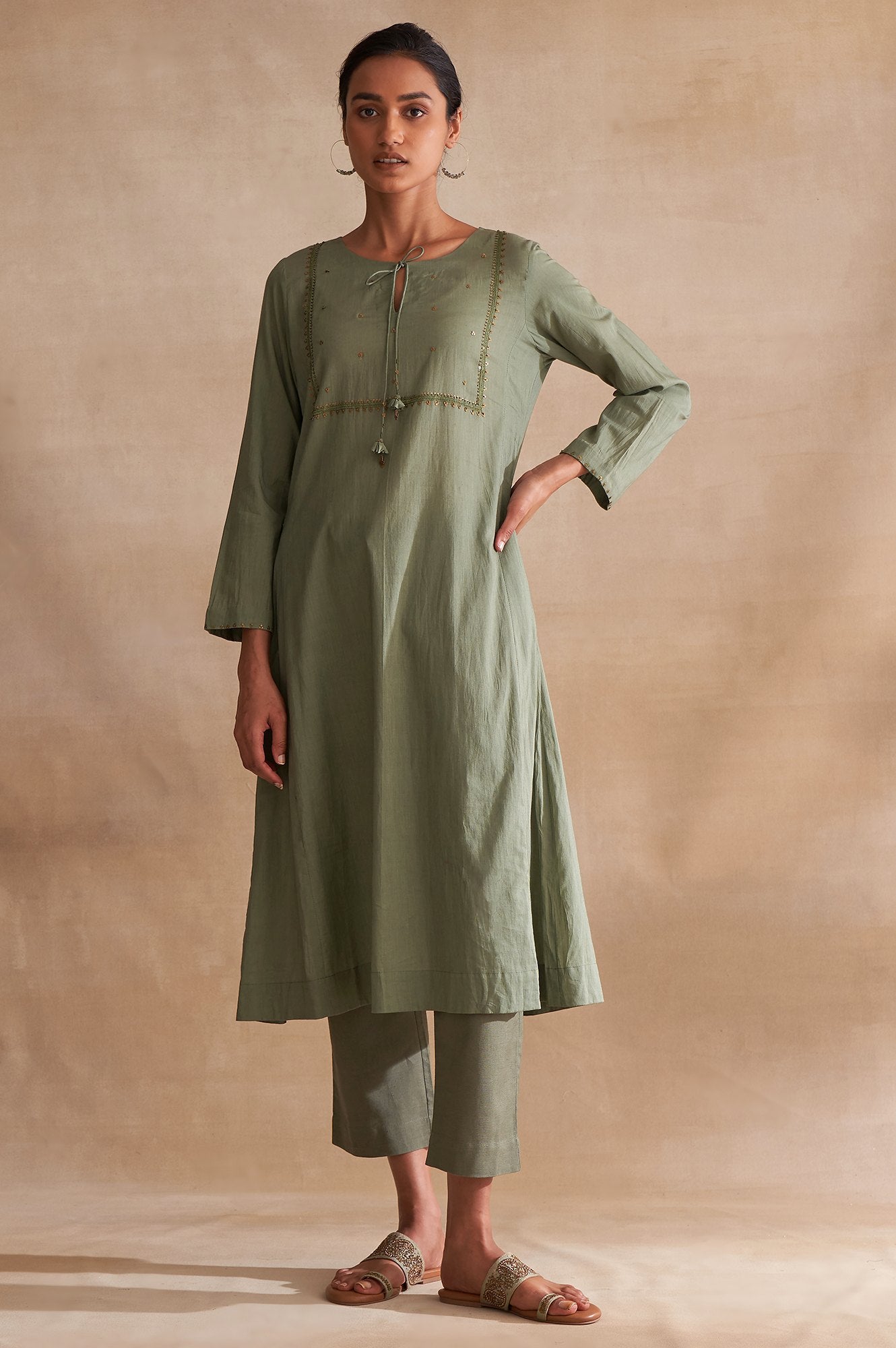 Folksong By W Green Embroidered Cotton kurta