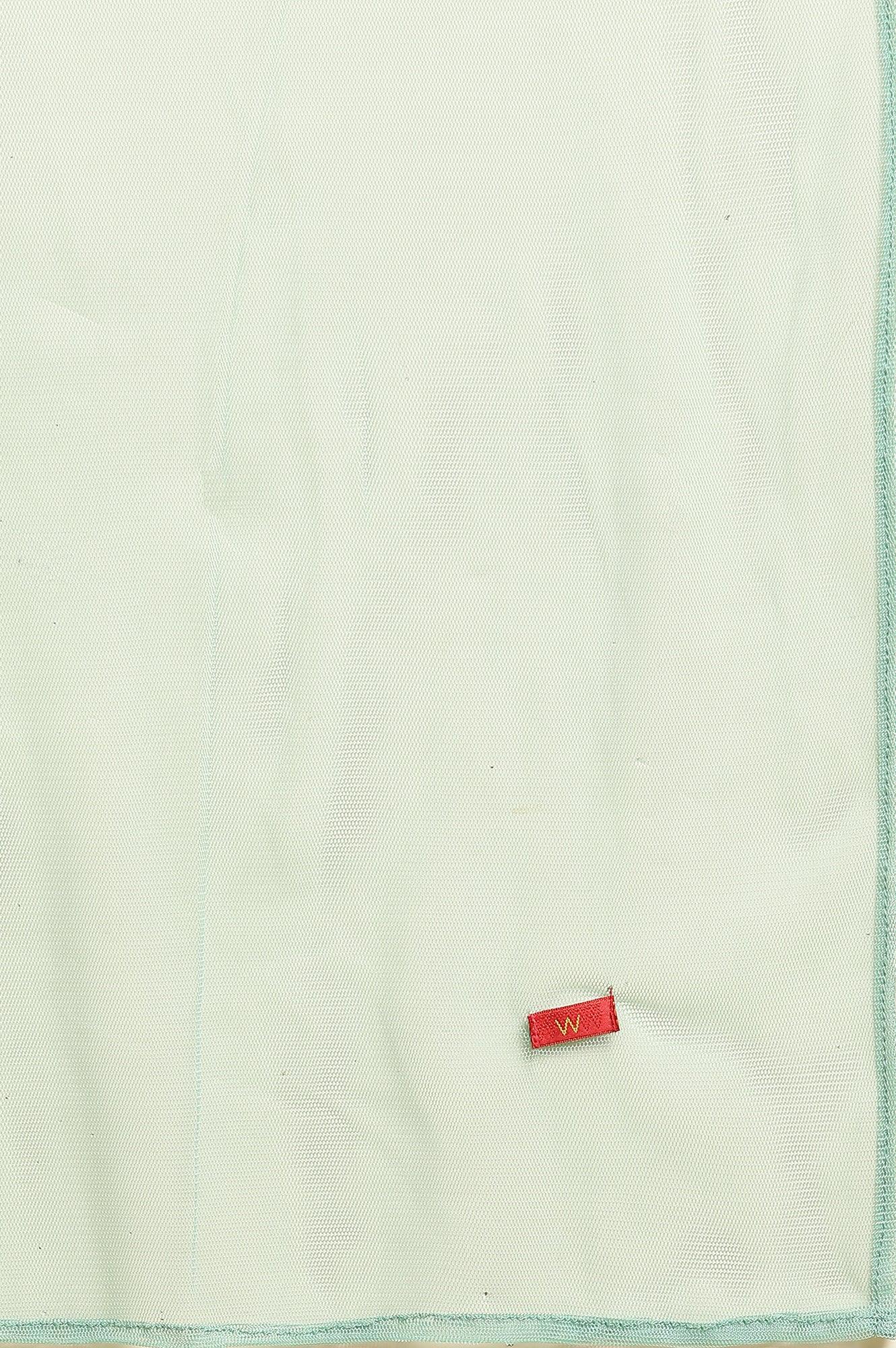 Pink Metallic Embroidered A-Line Kurta, Pants And Dupatta Set - wforwoman