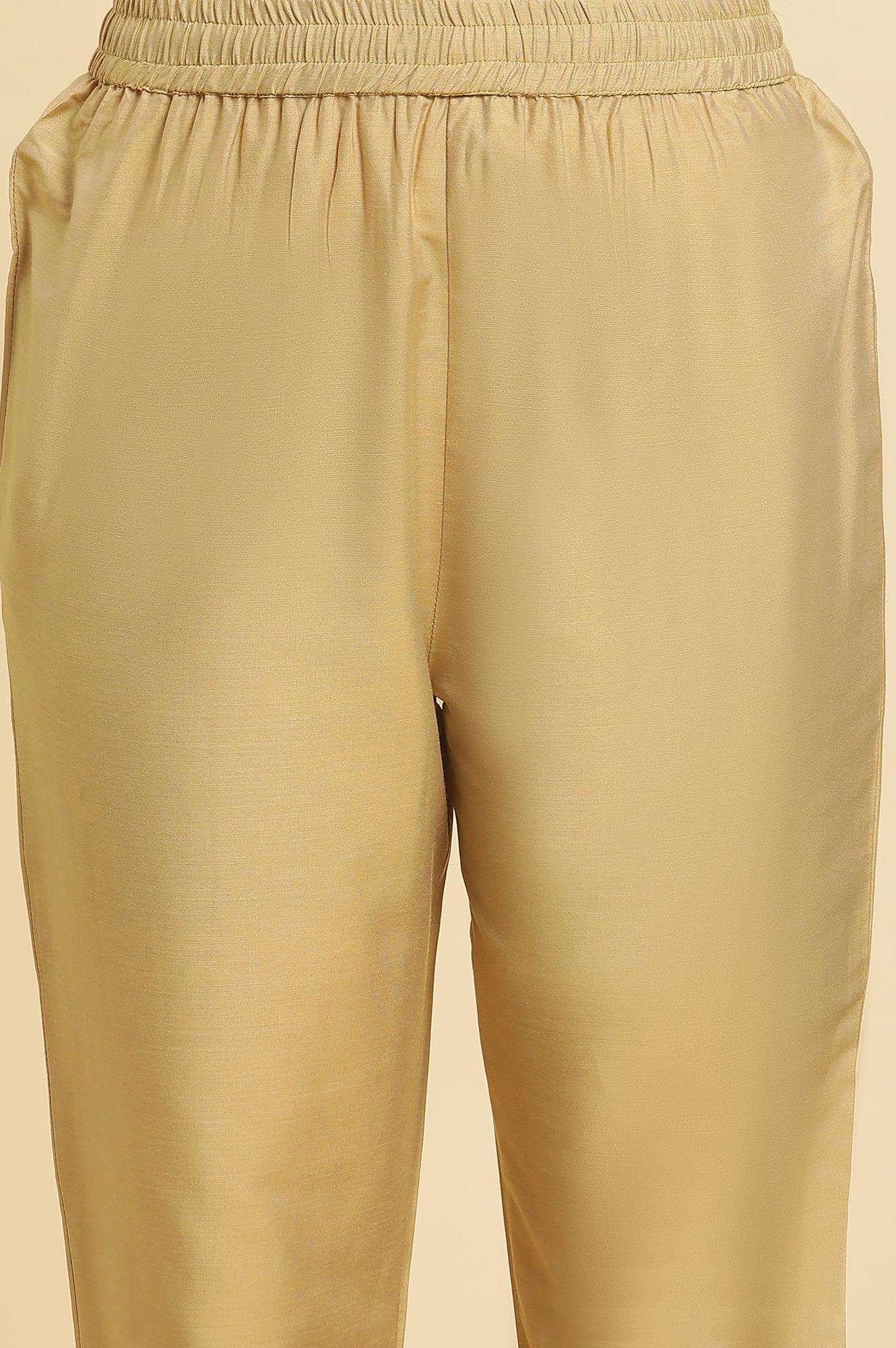 Maroon Flared Festive Kurta, Pants And Organza Dupatta Set - wforwoman