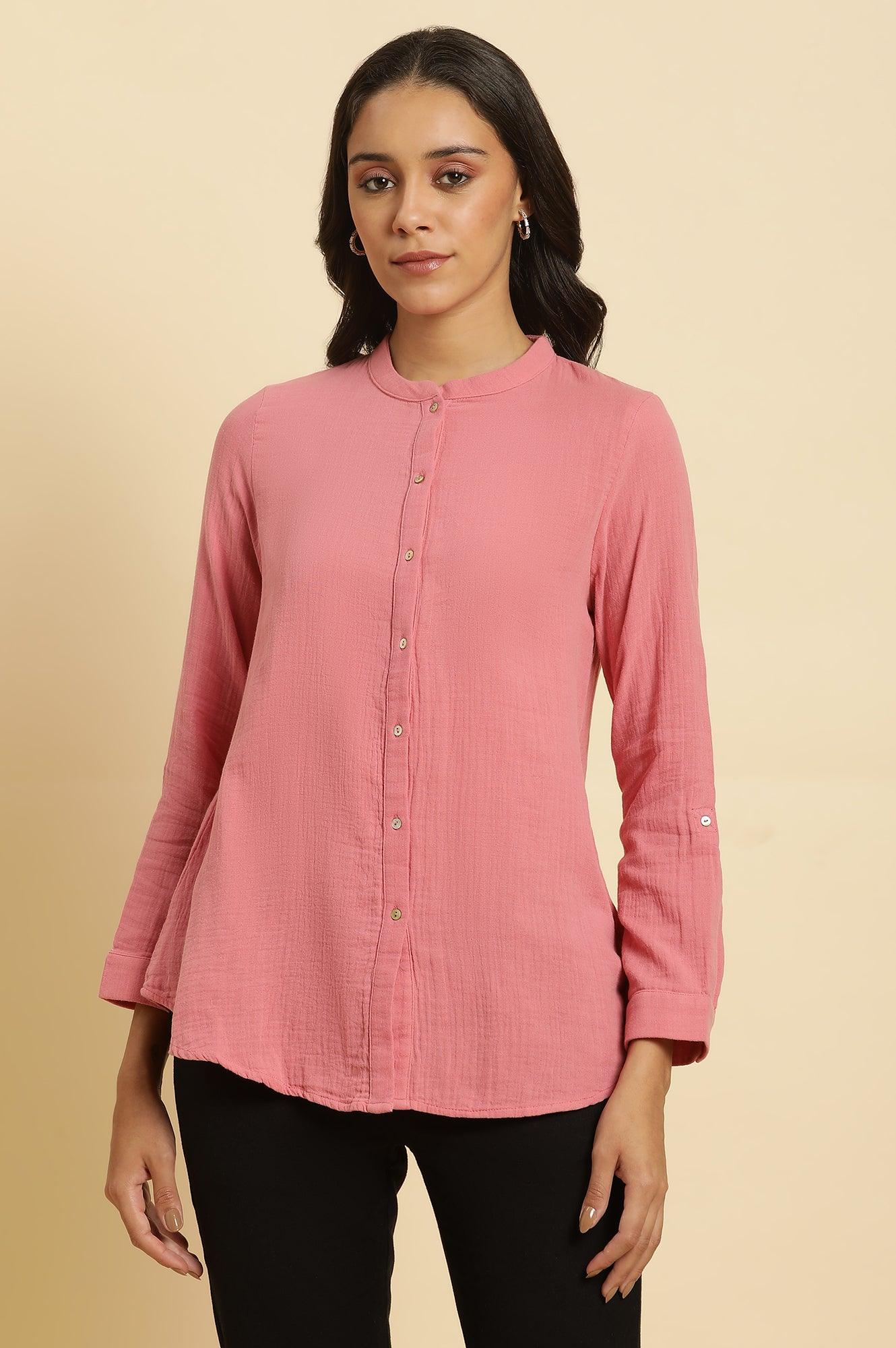 Myntra Cute Casual Womens Tops Cotton Printed Shirt With Long Sleeves