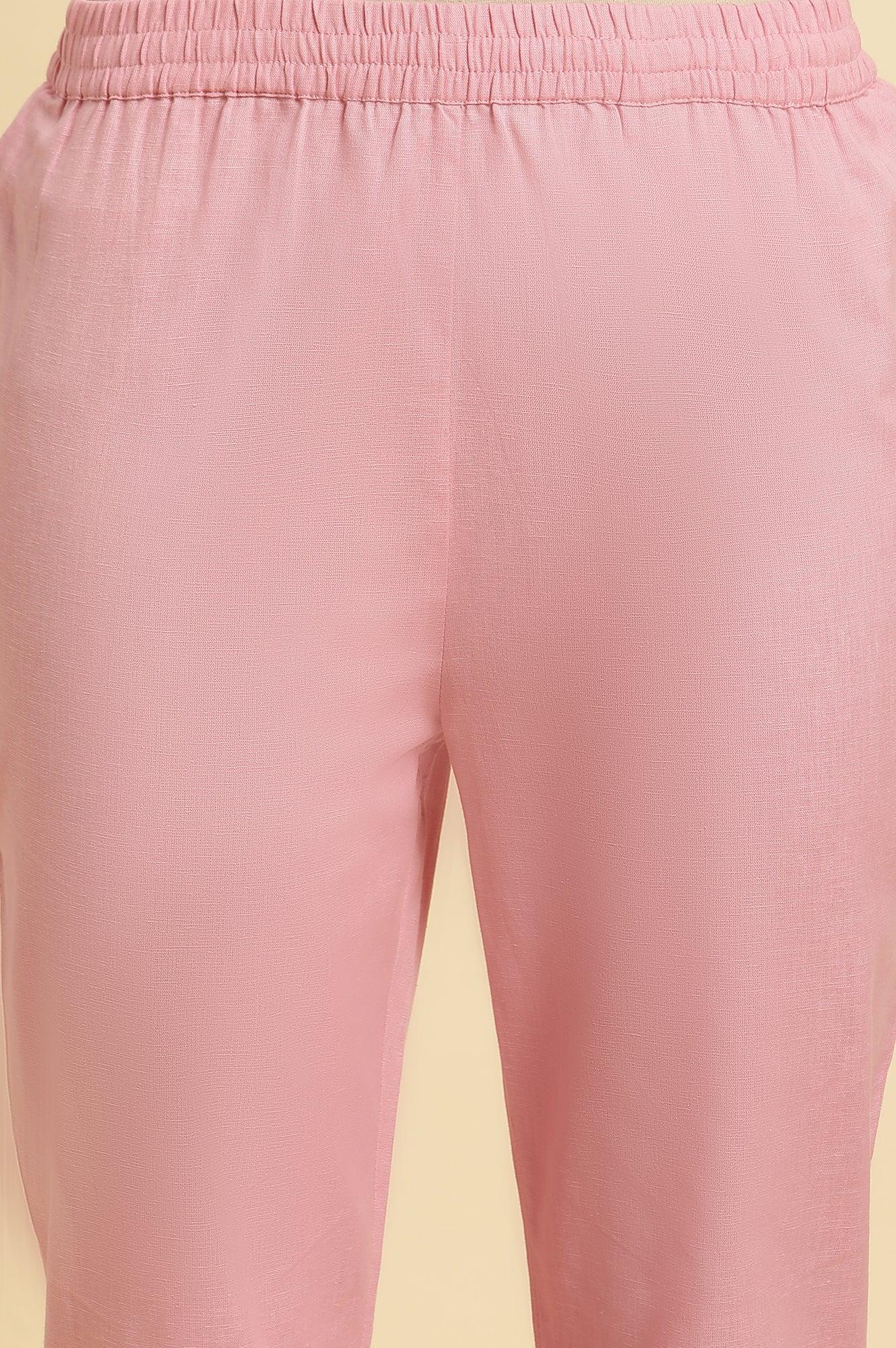 Blue Paisley Printed Anarkali Kurta, Pants & Dupatta Set - wforwoman