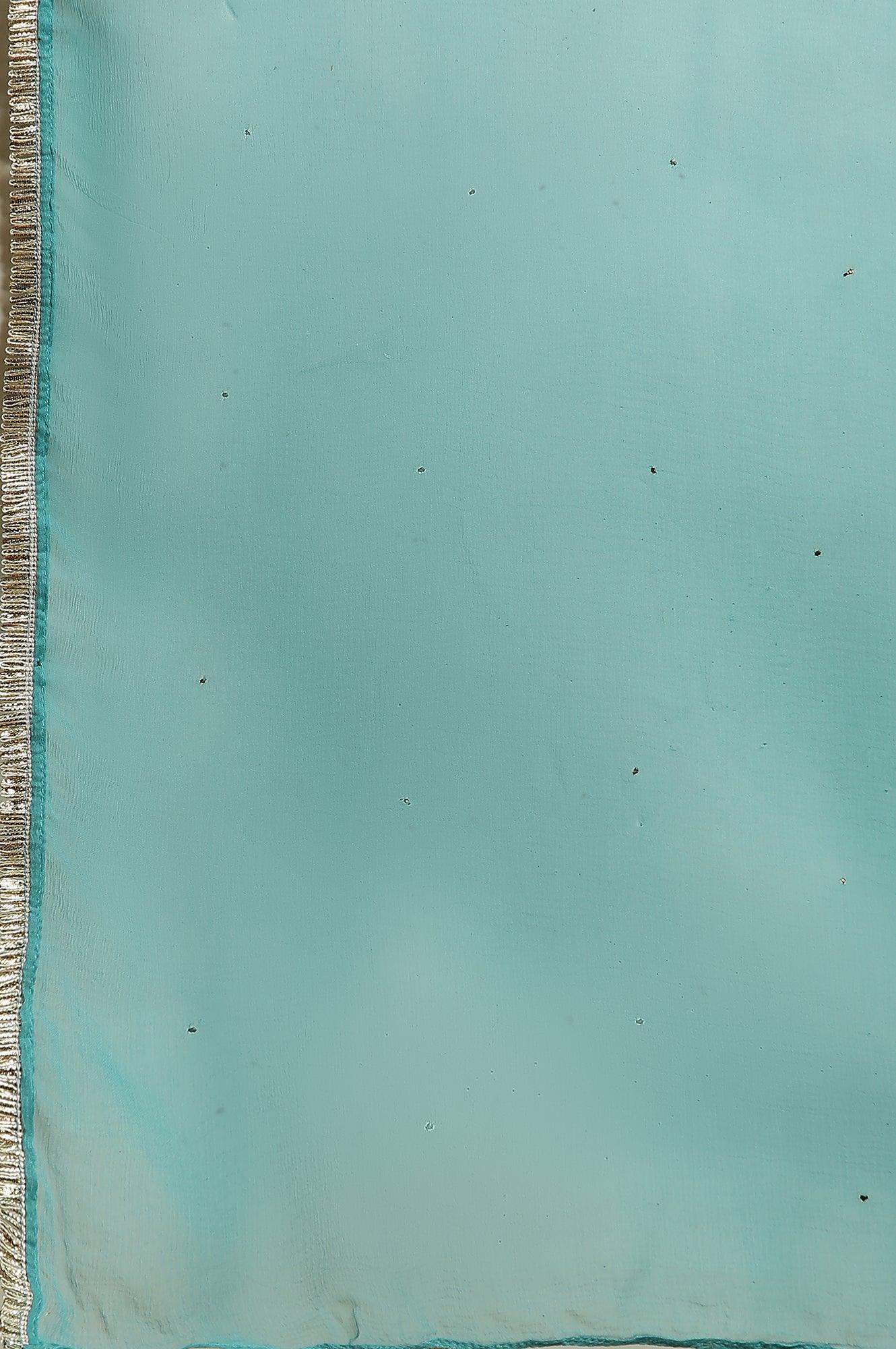 Brown Floral Printed Kurta, Pant And Dupatta Set - wforwoman