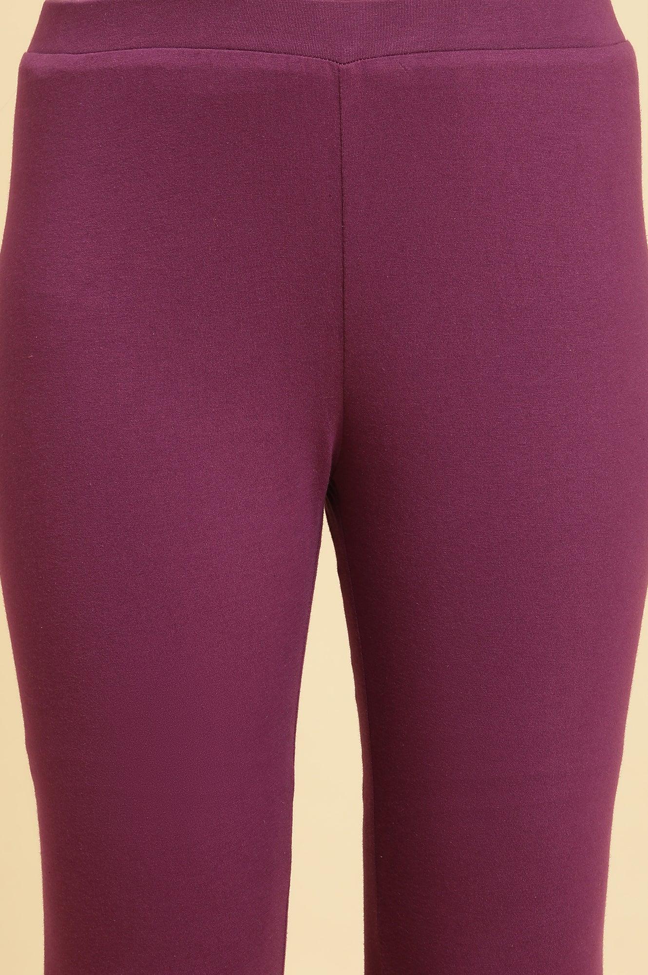 Mustard Yellow Flared Kurta, Tights And Dupatta Set - wforwoman