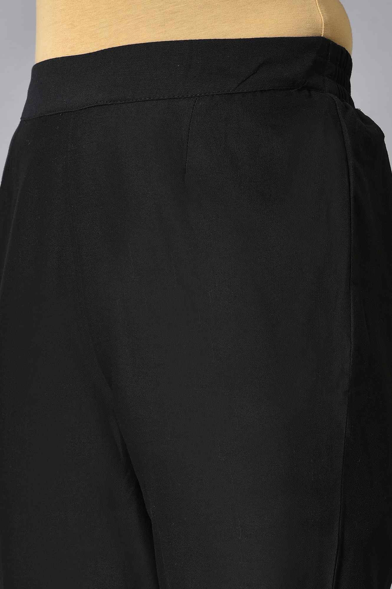 Maroon Round Neck Embroidered kurta Set - wforwoman