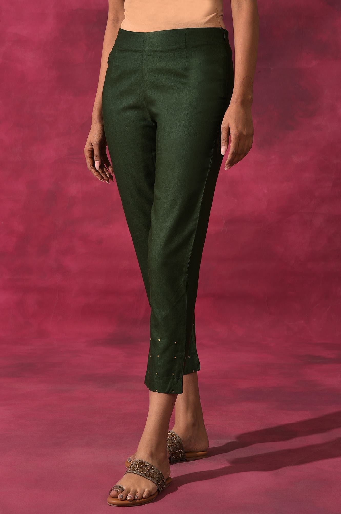 Jungle Green Slim Pants