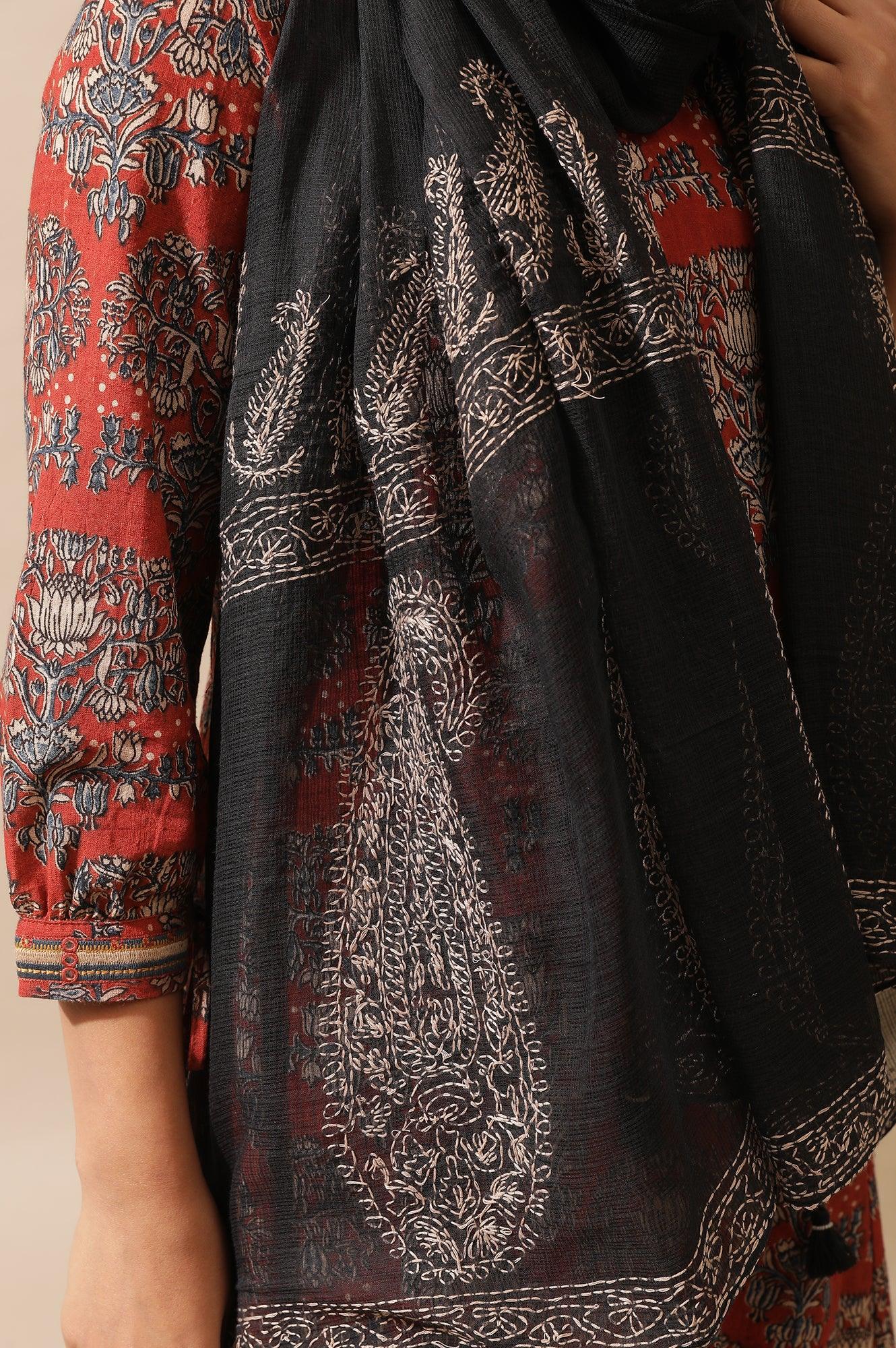 Purple Slim Pants In Silk Viscose Tussar - wforwoman