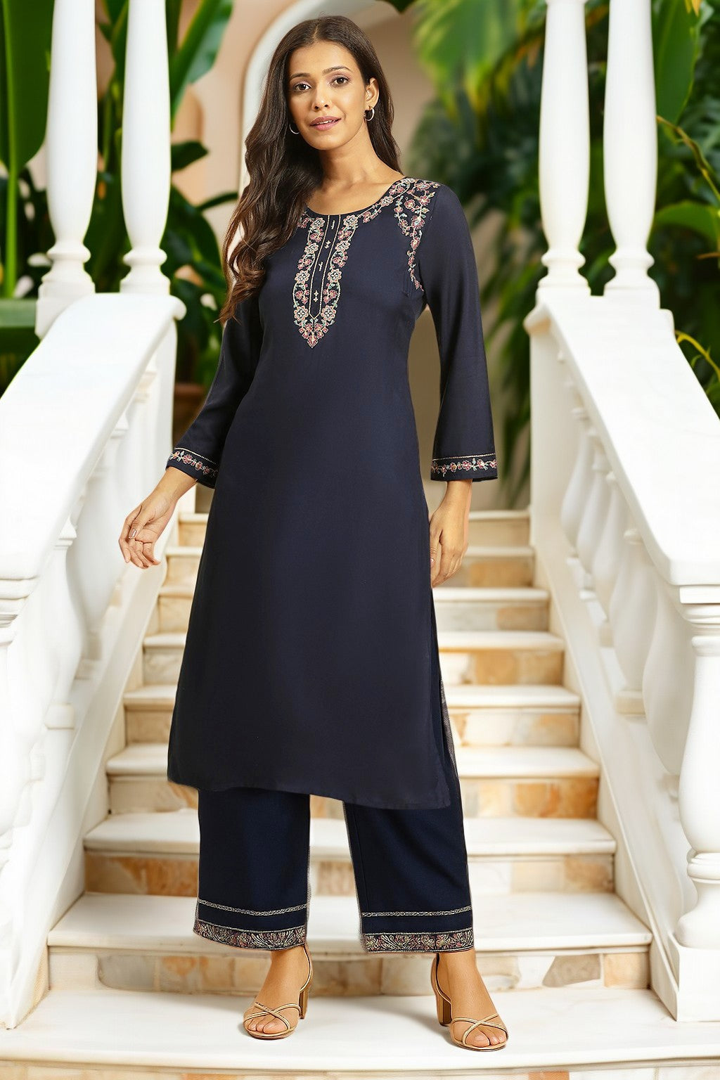 Straight Kurti and pant PRE-ORDER - Bluebelle