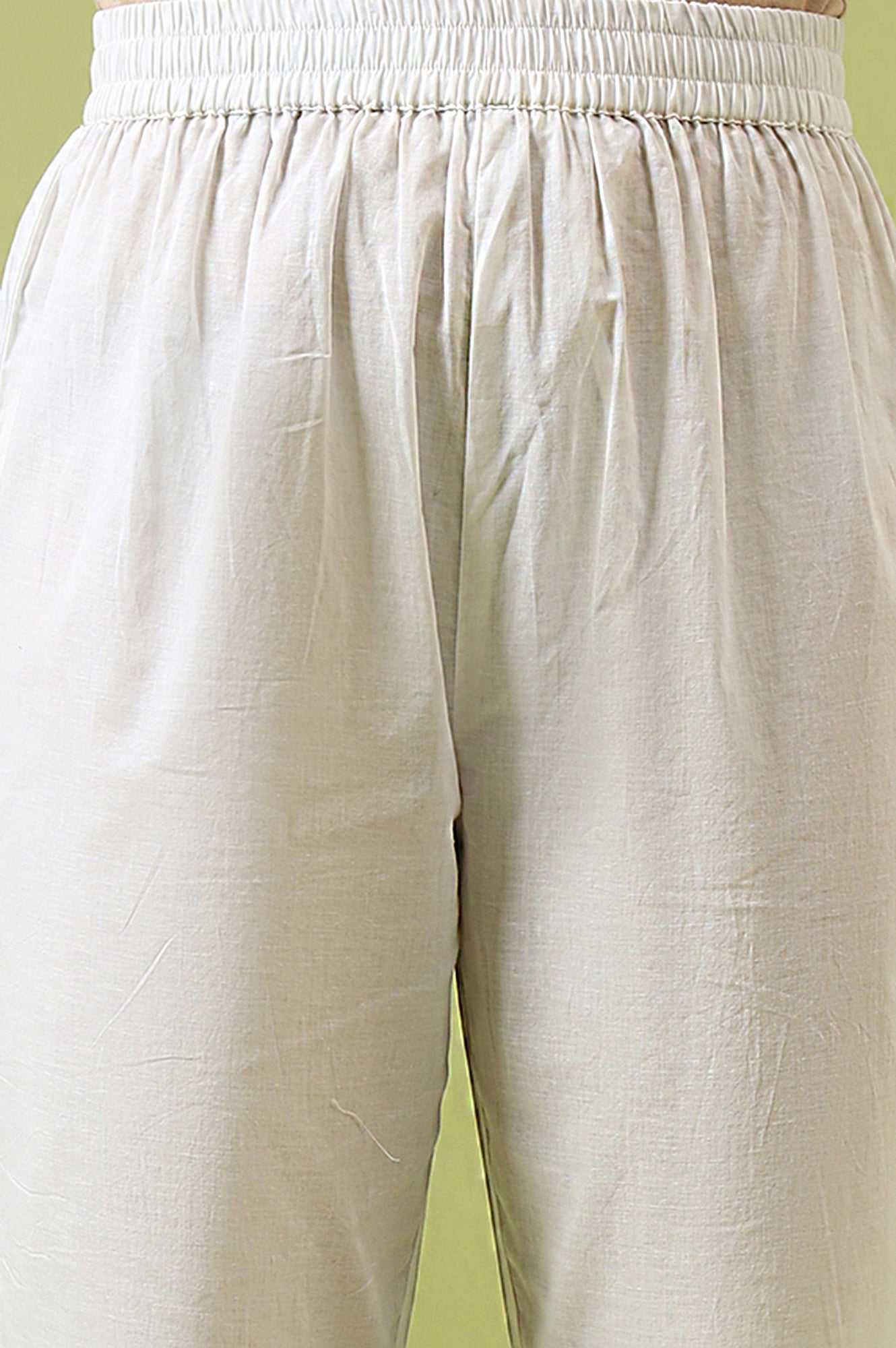 Green Paisley Printed Pure Cotton Anarkali Kurta and Pants Set