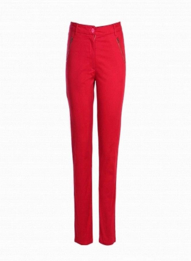 Cigarette Red Pants - wforwoman