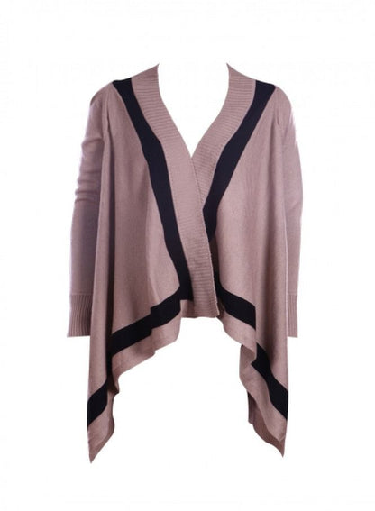 Beige Drape Cardigan