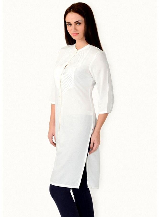 White kurta - wforwoman