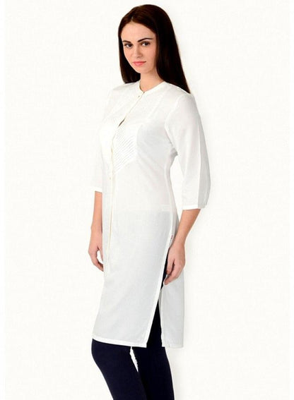 White kurta - wforwoman