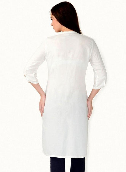 White kurta - wforwoman