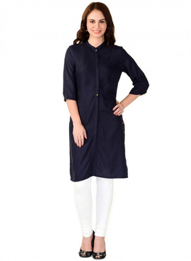 Blue kurta - wforwoman