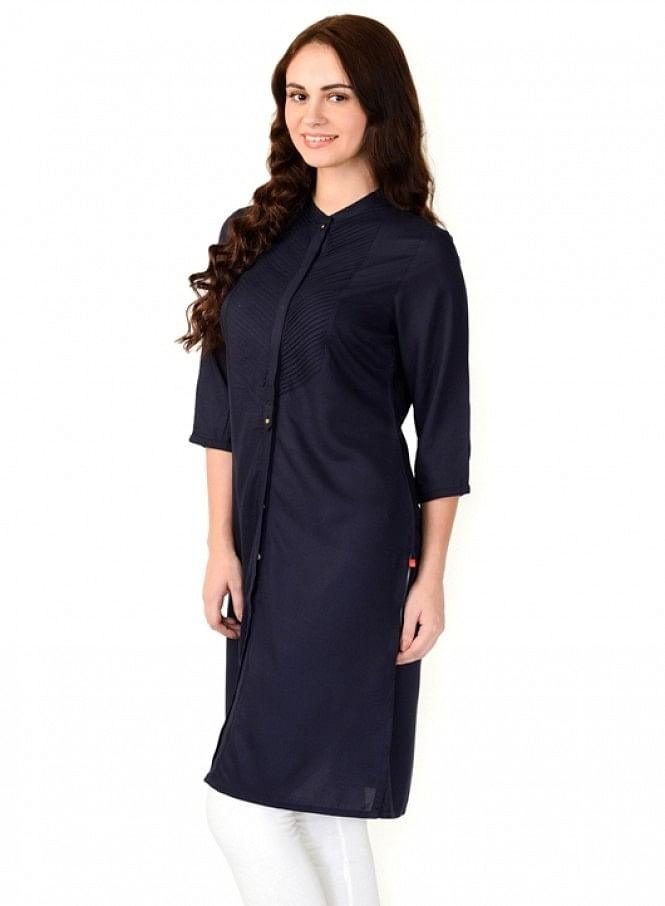 Blue kurta - wforwoman