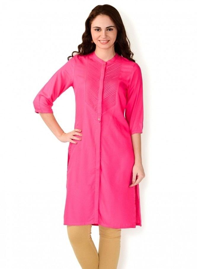 Pink kurta - wforwoman