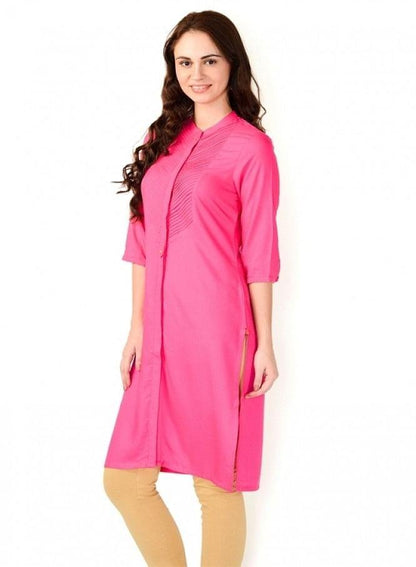 Pink kurta - wforwoman