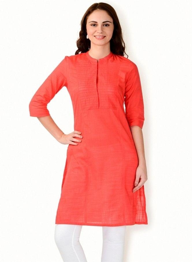 Pink kurta - wforwoman