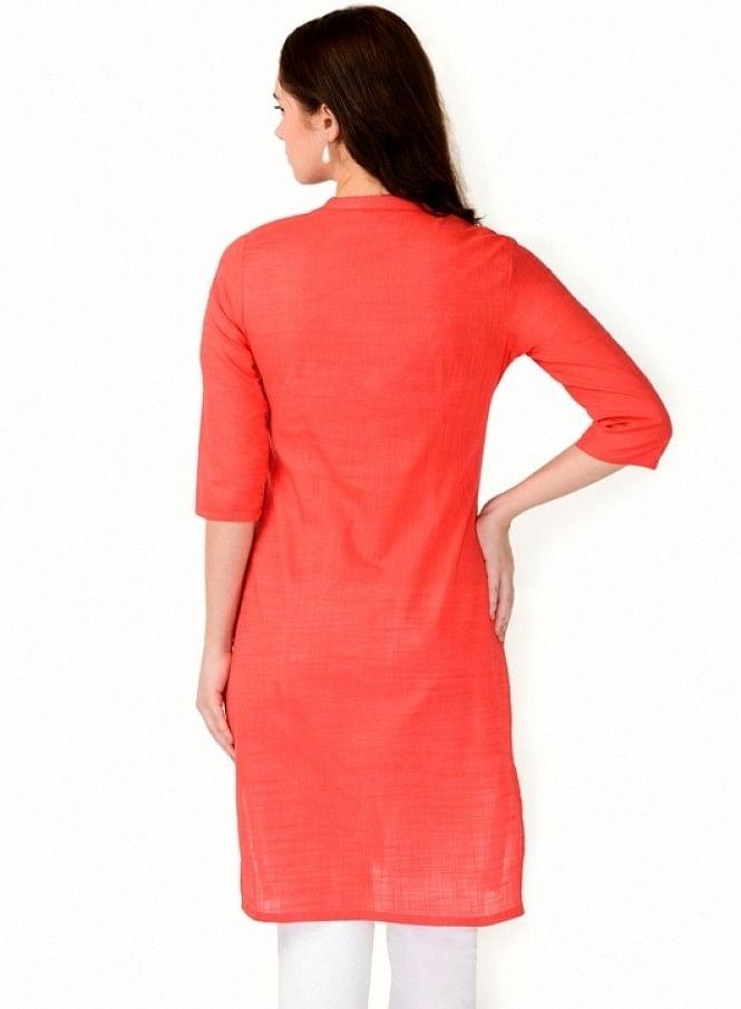 Pink kurta - wforwoman