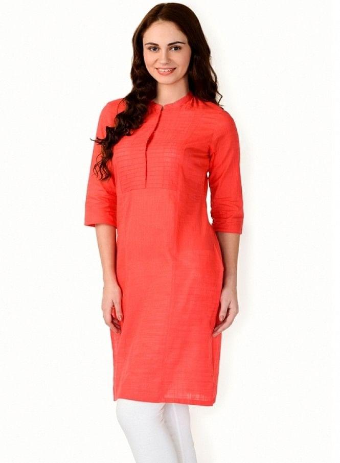 Pink kurta - wforwoman