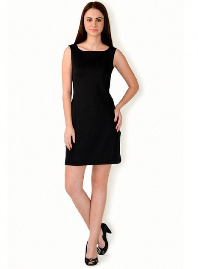 Black Sleeveless Dress - wforwoman