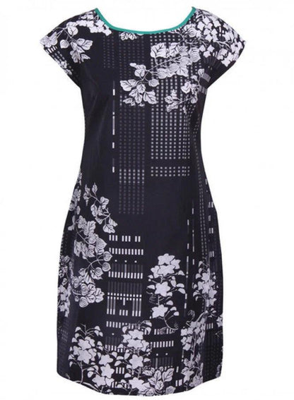 Black Printed kurta - wforwoman