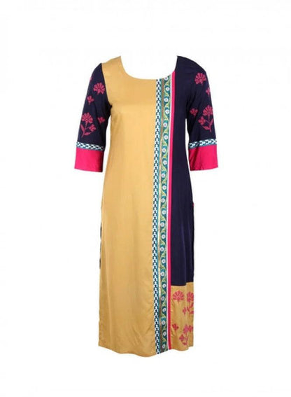 Multicoloured Printed kurta - wforwoman