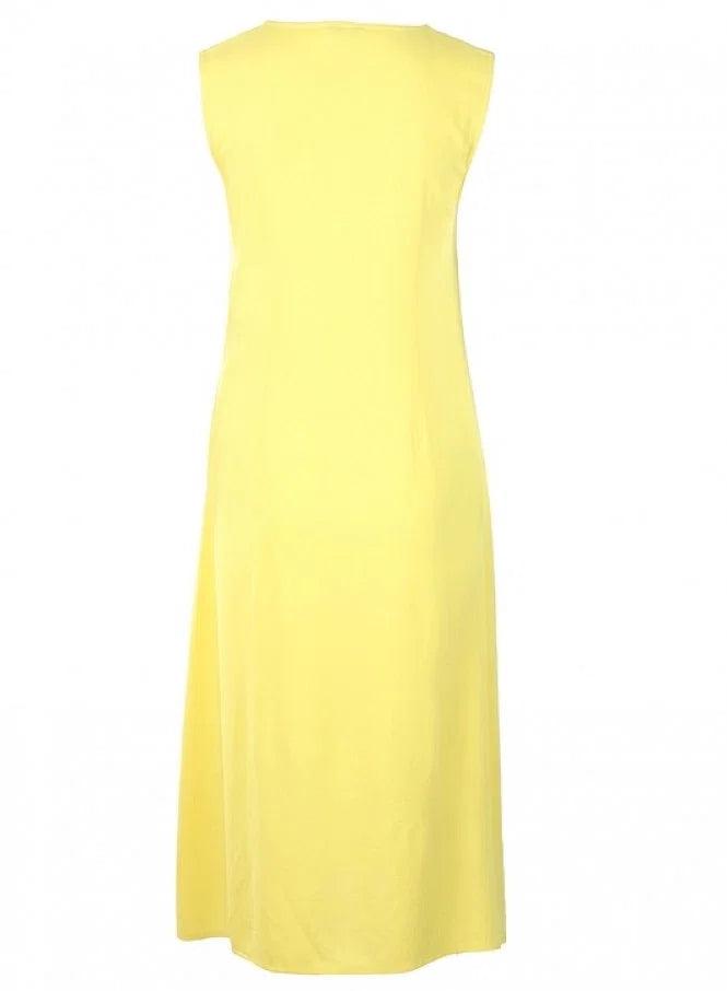 Yellow Printed Sleeveless kurta - wforwoman