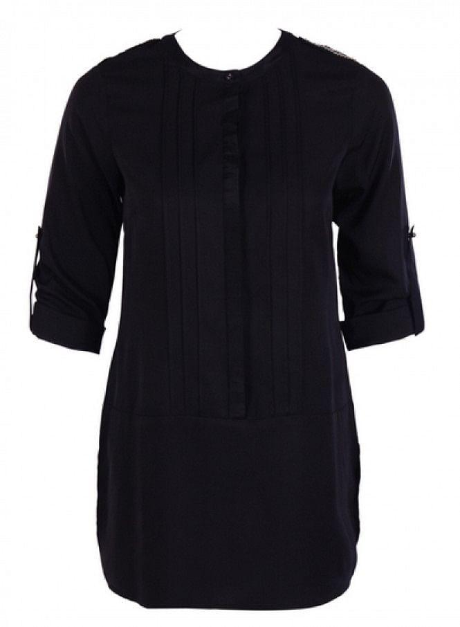 Black kurta - wforwoman