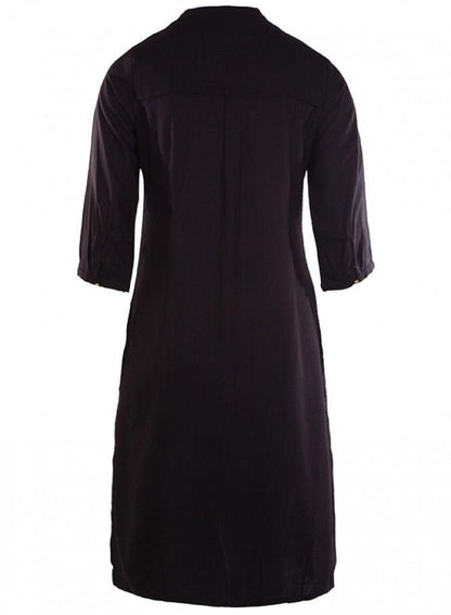 Black 3/4 Sleeve kurta - wforwoman