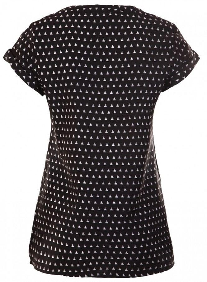 Black Printed Top - wforwoman