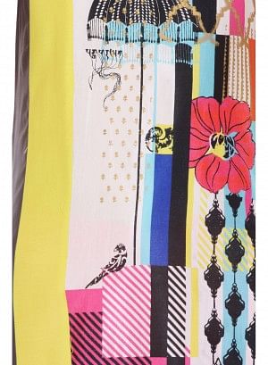 Multicoloured Printed Sleeveless kurta