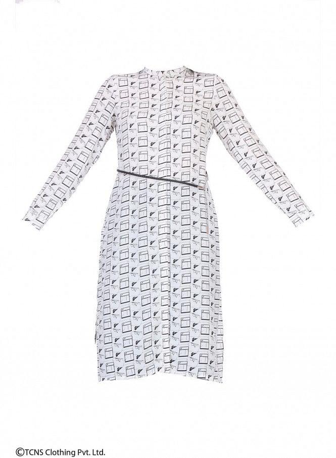 White Full Sleeve kurta - wforwoman