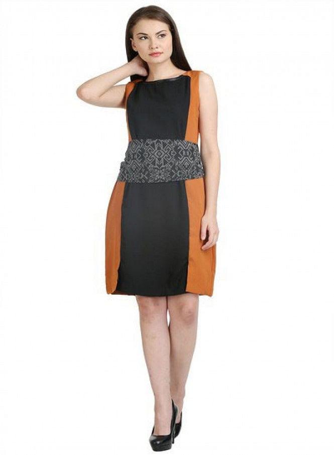 Black Sleeve Less Dress - wforwoman